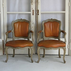 Image of Gorgeous Pair of Louis XV Chairs