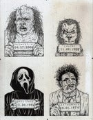 Image of 'Monster MugShots' series two original illustration