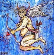 Image of 'Stupid Cupid II' original painting