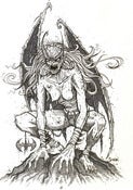 Image of 'BATWOMAN' original illustration