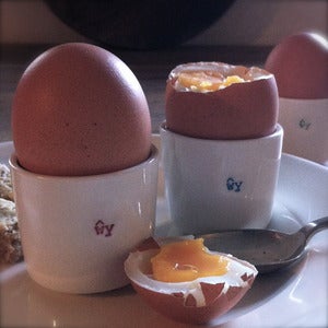Image of Welsh word eggcup set