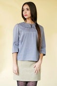 Image of  <FONT COLOR="#DF3A01">blusa con cuello</FON>