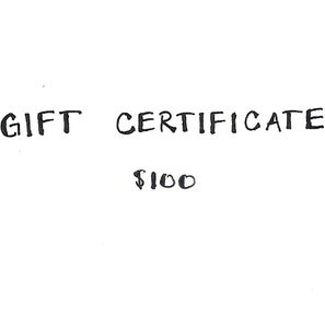 Image of Gift Certificate $100