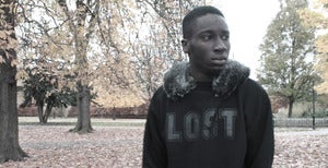 Image of LIMITED EDITION: Faux fur collar with 'LOST' sweatshirt