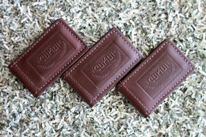 Image of Cukui magnetic leather money clip - Brown