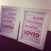 Image of SALE! You are Braver Quote With Frame