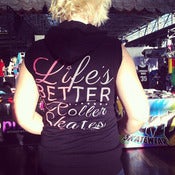 Image of Life's Better on Roller Skates Sleeveless Hoodie