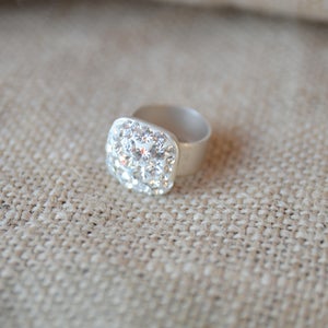 Image of Square Silver Ring