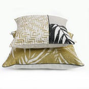 Image of pair of olive sunroom cushions