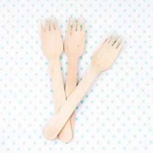 Image of 12 Wooden Forks