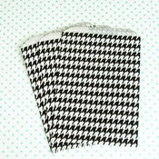 Image of Black Houndstooth Treat Bag