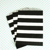 Image of Black Stripe Treat Bag