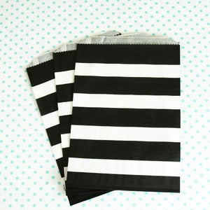 Image of Black Stripe Treat Bag