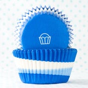 Image of Blue Swirl Cupcake Liner