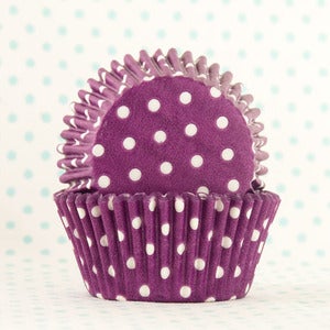 Image of Purple Dot Cupcake Liner