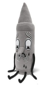 Image of Monochrome Travis Lampe Grey Rayola™ Plush