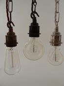 Image of metal | lightbulb holder | ES | standard screw | hook