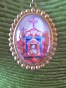 Image of Day of the Dead Día de Muertos Cameo Pendant Necklace Sugar Skull Mexican Kitsch Rockabilly 