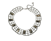 Image of Dannijo Xanadu Silver-plated Stud Necklace Unworn