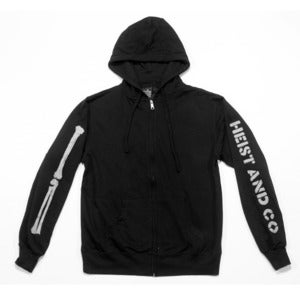 Image of Skeleton Sleeve Zip Up Hoodie