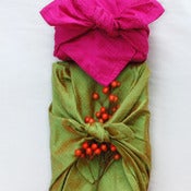 Image of Fire and Ice Silk Furoshiki (pixie)