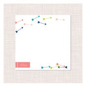 Image of shooting arrows personalized notepad