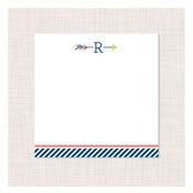 Image of happy arrow personalized notepad