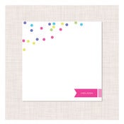 Image of confetti personalized notepad