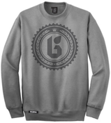 Image of "ROYAL ICON" Crew Sweatshirt | Heather Grey