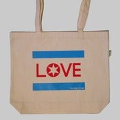 Image of Chicago Love Organic Cotton Tote Bag