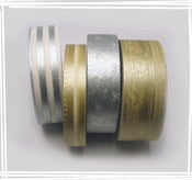Image of gold and silver stripes 4pak