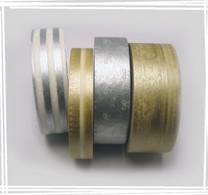 Image of gold and silver stripes 4pak