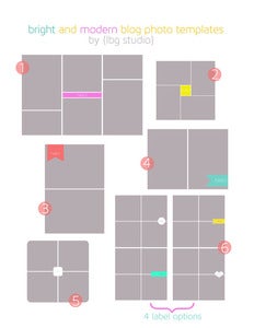 Image of Bright and Modern Blog Photo Templates