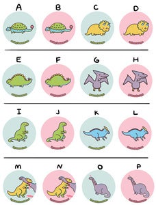 Assorted Dinosaur Buttons