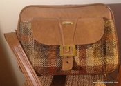 Image of Ivicta Unisex Vinyl/Frabric Shoulder Bag 