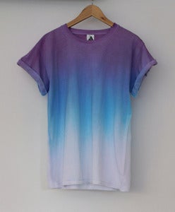 Image of Purple Blue Horizon Dip Dye Tee <em>Coming Soon </em>