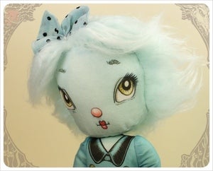 Image of  Cornflower Imaginary Friend - NiNN - Fairy Tale Cloth Doll handmade by the Filigree
