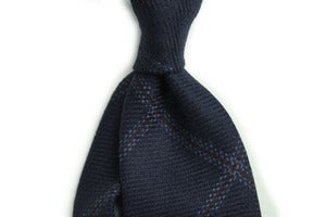 Image of Navy Twill w/ Burgundy Check