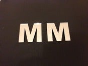 Image of OVERSIZED MIRROR INITIAL EARRINGS