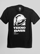 Tekno Bass! Glow in the Dark <br>Men's Black T-Shirt