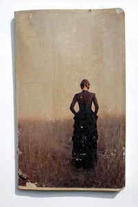 Image of 5"X8.25" Journal with Victorian Heather photo transfer. COLOR Version. 