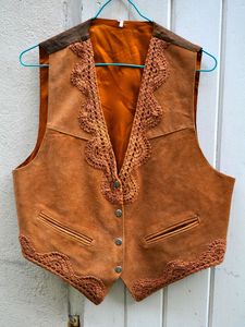 Image of Vintage suede leather Waist-Coat 