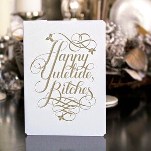 Image of Happy Yuletide Bitches card