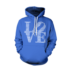 Image of Classic Love Hoodie (Royal)