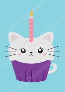 Image of Cupcake Kitty Print