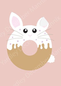 Image of Bunny Donut Print