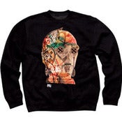 Image of Cyber SLOTH Black Crew Neck Sweater 