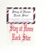 Image of Stay at Home Rock Star™ Small PINK Decal