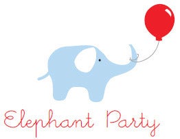 Image of Elephant Party Printable Pack (personalised invite)