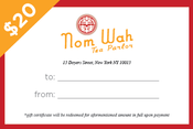 Image of $20 Gift Certificate